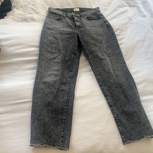 High waisted grey Alice and olivia jeans, barely worn!
